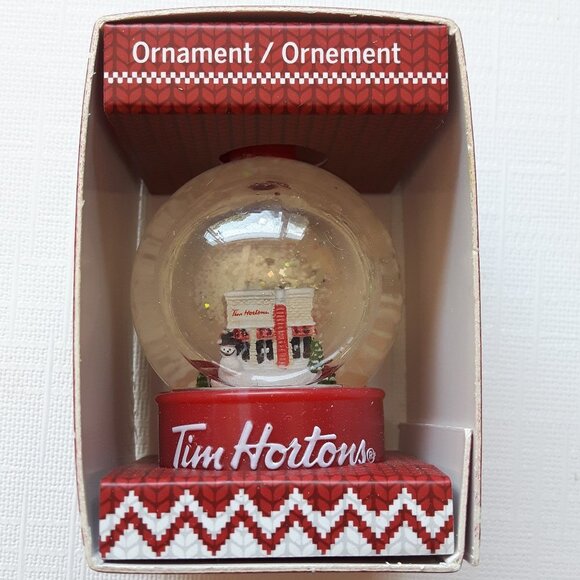 Tim Horton's Snow Globe Ornament 2015 - Picture 1 of 5
